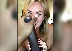 Golden-Haired soccer mama worships BBC