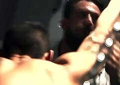 Alpha Wolfe slaps around Jim Fits hard cock