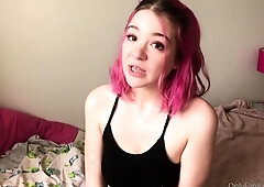 Beauty small tit amateur teen masturbating her shaved pussy