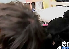 Sweet Roxy and Christopher fuck in a variety of positions