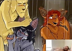 Furry comic dub with a wild twist featuring Realmrcake, getting frisky in public!
