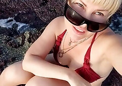 risky public flash, beach, beautiful mother i'd like to fuck