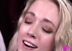 Charlee Chaste Gets Suspended As Dominant Woman Licks Her Snatch - Blond hair girl
