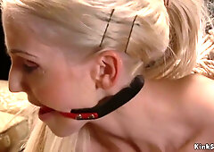 Huge Tits Blonde Takes Dick On A Stick With Christie Stevens