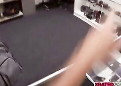 Hopeless blond lady gets herself a precious amount of money in swap for sex in the pawnshop This Babe took the mans suggest out of second thought and 