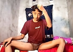 Young, hand job, solo