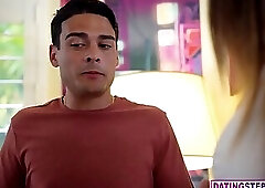 Stepson helps his new HOT MILF stepmom Ella Reece move in