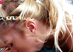 Swallowed.com - Fabulous blonde Arya Fae quick pussy fucking