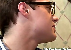 Student twink assfucked by hung student