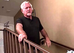 Aged Plumper Lady Lynn Gives Head in a Motel Room