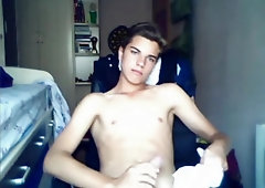 A Really Beautiful And Smooth Boy Masturbates