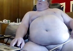 granddad jizm on web cam