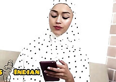 Muslim Hijaabi Cutie enjoys Large Ramrod and Hard Screw