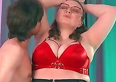 Licking Sweaty Armpits - BBW Mistress Demands That Her Slave-Towel Wetly Clean Her Dirty Puppies