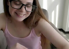 Naughty Teen Bookworm Learns Anatomy on a Real Big Cock ! 18 Y.o.