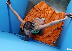 Evelyn Payne gets fucked through the hole in her wall