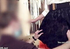 Jeny Smith exploring studs's psychology. Changing room