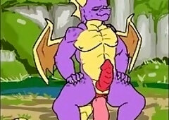 Spyro Dildo Fucking