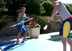 Analized ripped stud fucked outdoor