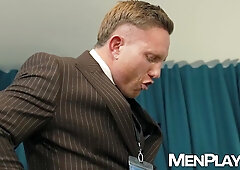 Classy businessmen Magnus Loki and Mika Ayden bareback relentlessly