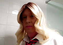 Sixth previous t-doll Sarah urinating her g-strings