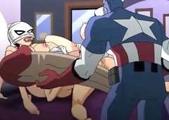 Captain America Fucks Evil Bitches