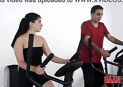 I bang my student during the time that that babe does her exercises - Abby Montano