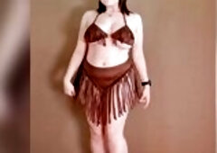 Yeehaw! I clothed up as your much loved cowgirl in a brown top, fringed pants, cowboy hat and boots. I dance for u to that sexy cowboy beat, then sit 