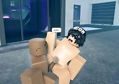 Romping a lovely stray femboy on Roblox