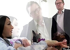 Horny tbabe Khloe Kay blows Pierce Paris cock and gets analed