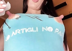 The ice makes my massive nipps even larger