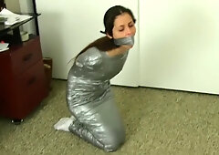 Cali Logan In Duct Tape Mummification