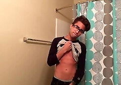 Amateur Gerald Stroking His Big Dick