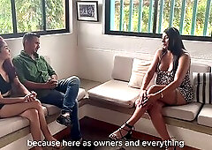 Real estate agent seduces swinger pair and they have a wild three-some - MELANI RINCON