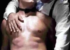 Daddy spanks and fingers horny bottom