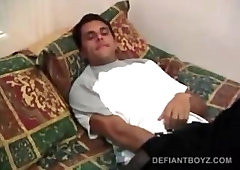 Dildo Loving Silver Jerks Off