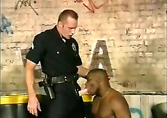 White Cop Fucks Black Suspect Bottom