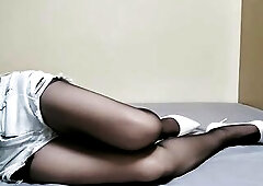 [Transvestite] Ebony silk temptation