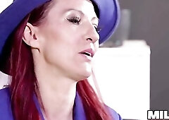 MilfAf- Redhead Firegirl Negotiates Kitchen Reno with Hardcore Pound