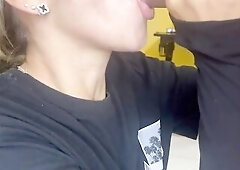 screwing a professional bitch, swallowed all the cum.