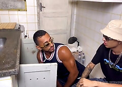 The plumber neighbor is here and he is highly sizzling