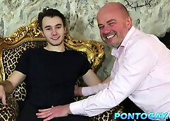 Aged ginormous mischievous man luvs to sit on the fuck-stick of the well-gifted fellow.