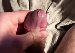 Just Milking and Jizzing with the Foreskin Pulled back