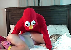 Elmo The Savage Giving Tgirl Baggage