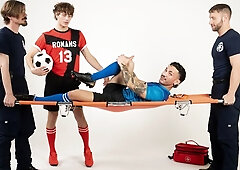 Siren Santiago and Miles Fallon: footballer fucks a physio