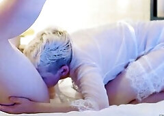 Homemade hottest Rimjob from Real Amateur Pair with Cum in her Throat!