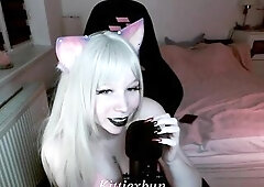 Spicy Hawt ASMR Egirl Mama's Nice Male Giving a kiss Licking Groans by Kittiexbun