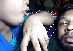 Steamy night with a super-hot wife and her hubby in the bedroom