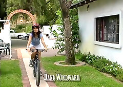 Redhead teen sucks and fucks the neighbor