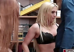 LP officer fucks two hot shoplifters